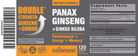 Gélules de Ginseng Coréen Rouge NooMost avec arrière-plan naturel