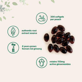 Gélules de ginseng panax rouge Micro Ingredients, vue de dos
