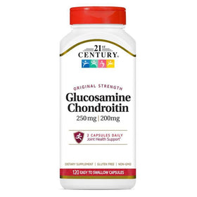 Gélules de glucosamine 250mg et chondroïtine 200mg 21st Century vue avant
