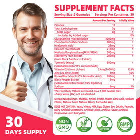 Gélules de Glucosamine Chondroïtine Nutravita en forme de bonbons