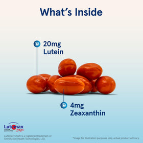Gélules de Jarrow Lutein 20 mg dans une main
