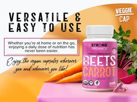 Gélules de jus de carotte et betterave bio, prise en main