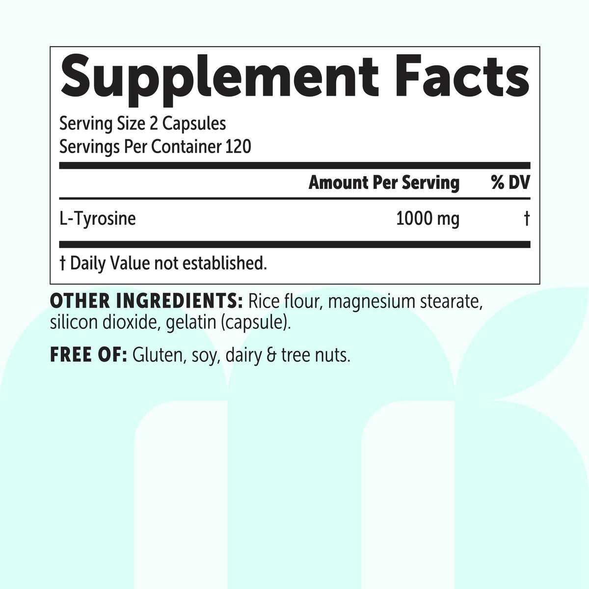 Gélules de L-Tyrosine Micro Ingredients dans une main