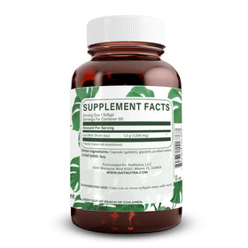 Gélules de lécithine de soja 1200mg Natural Nutra en gros plan