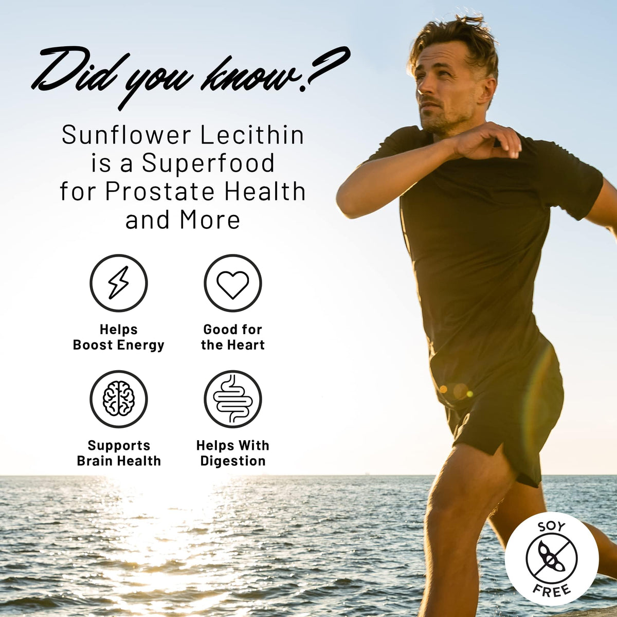 Gélules de léthicine de tournesol dans un bol