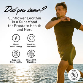Gélules de léthicine de tournesol dans un bol