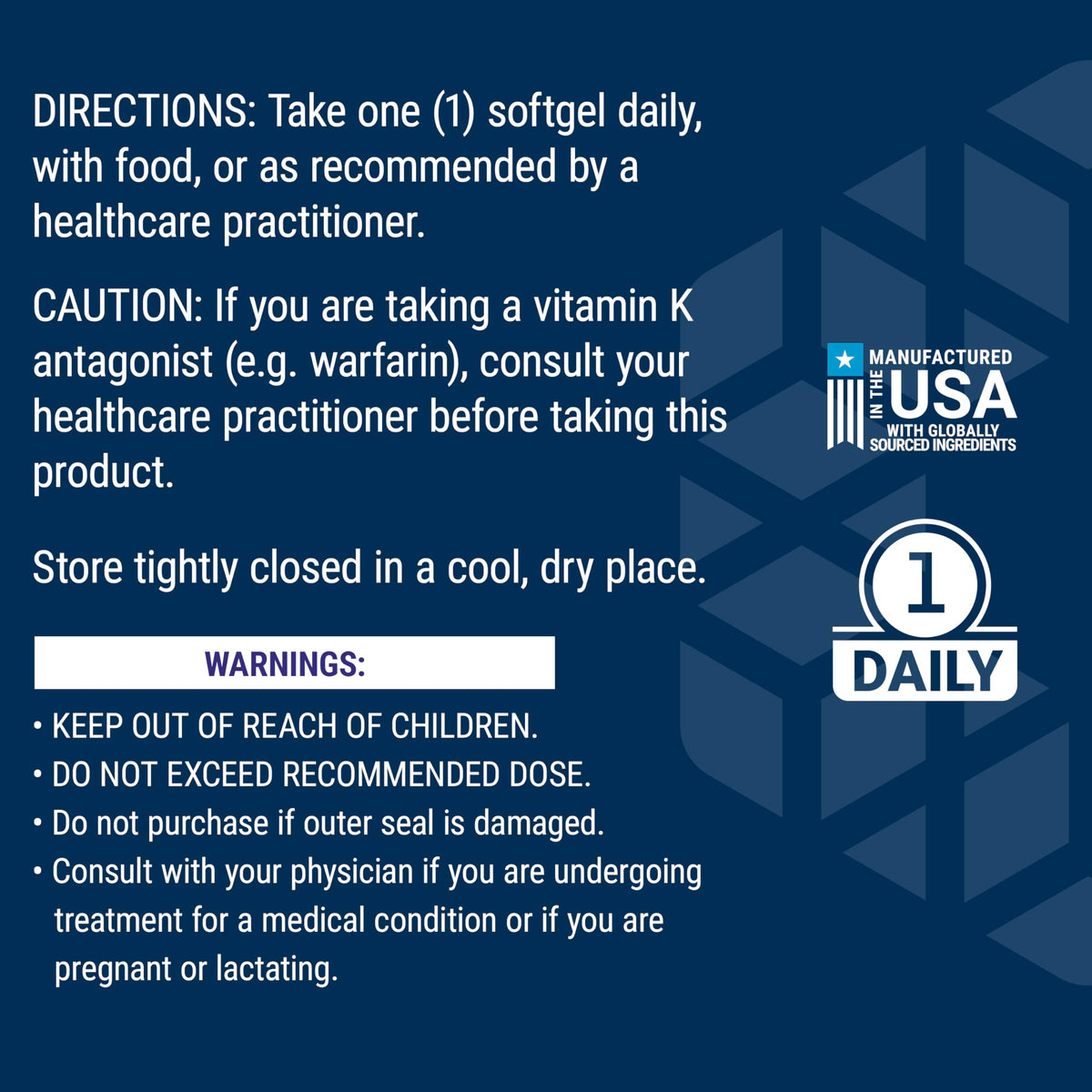 Gélules de Life Extension Once-Daily Health support dans la main