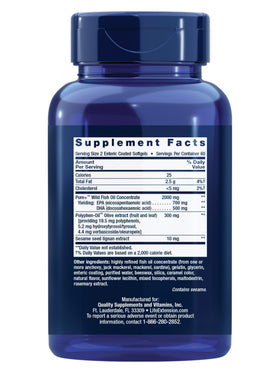 Gélules de Life Extension Super Omega-3 dans leur flacon