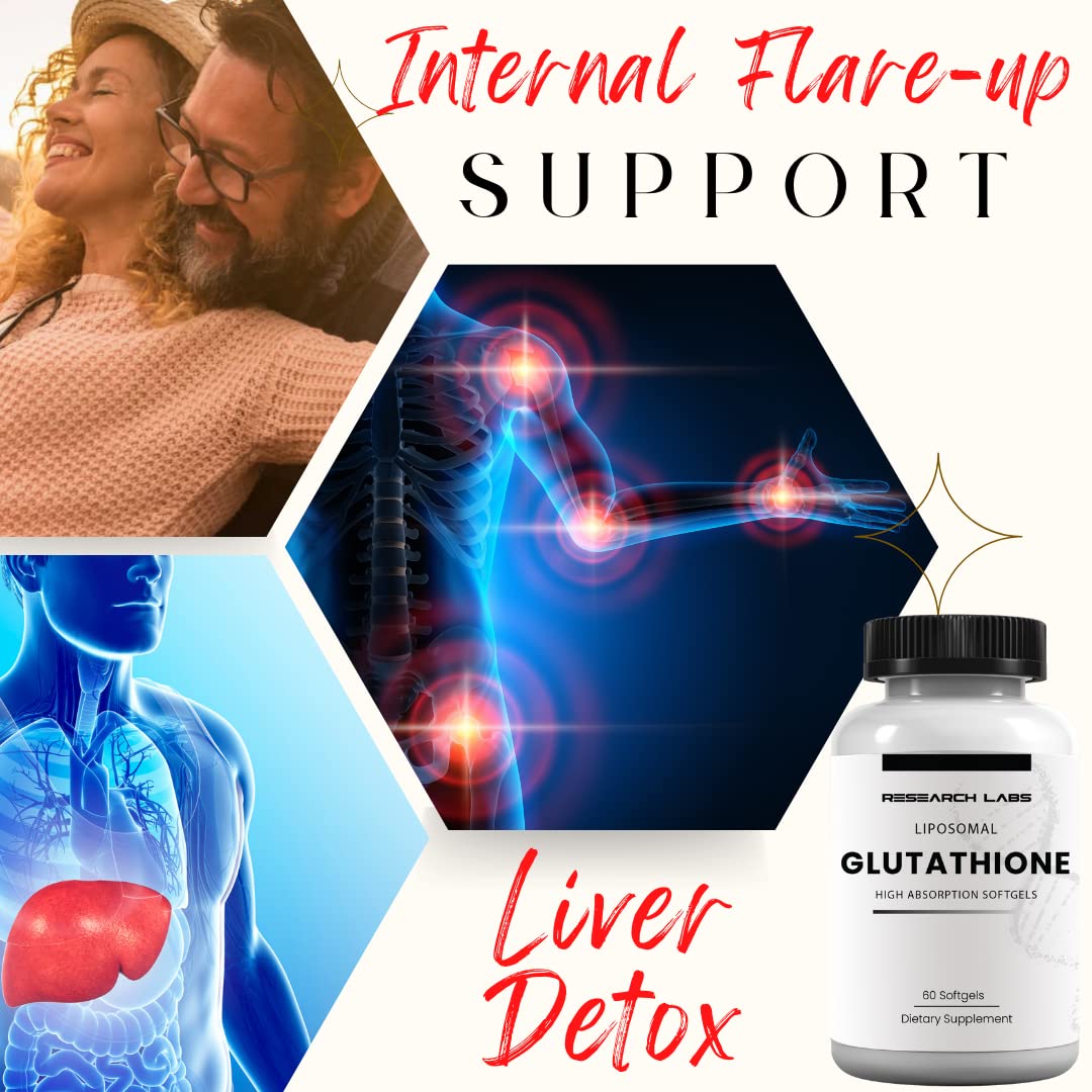 Gélules de Liposomal Glutathione avec étiquette visible
