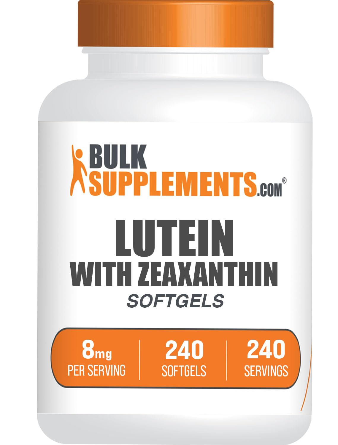 Gélules de Luteine avec Zeaxanthine BulkSupplements vue de face