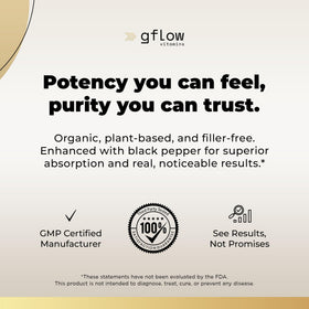 gélules de Maca Bio gflow vitamins sur un fond naturel
