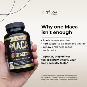 gélules de Maca Bio ouvertes avec le contenu visible