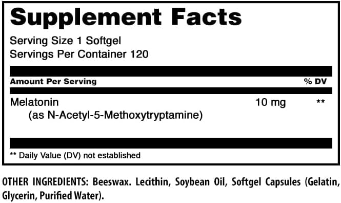 Gélules de Melatonine 10 mg d'Amazing Nutrition dans une main