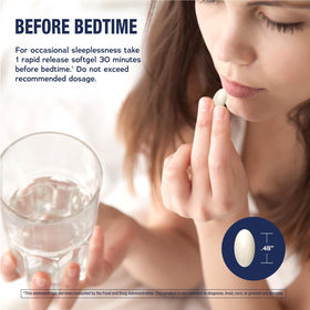 Gélules de mélatonine CALMSleep de Natural Vitality, emballage