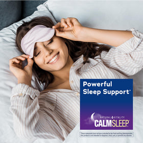 Gélules de mélatonine CALMSleep de Natural Vitality, gélule individuelle