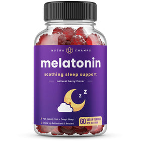 Gélules de mélatonine NutraChamps 2,5mg 5mg 10mg vue de face