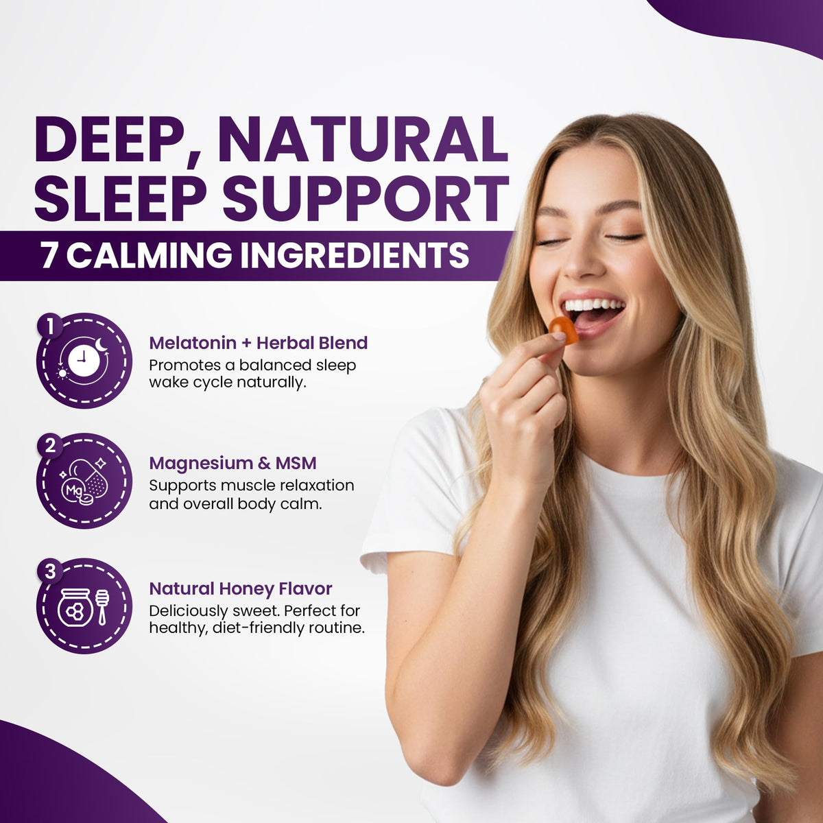 Gélules de Mélatonine Sakoon nutrition avec ingrédients naturels