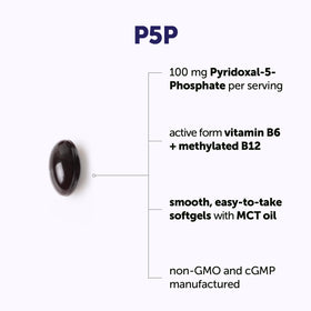 Gélules de Micro Ingredients P5P B6 sur une table