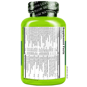 Gélules de multivitamines NATURELO pour hommes sur une table