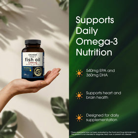 Gélules de NatureBell Omega-3 avec huile de citron