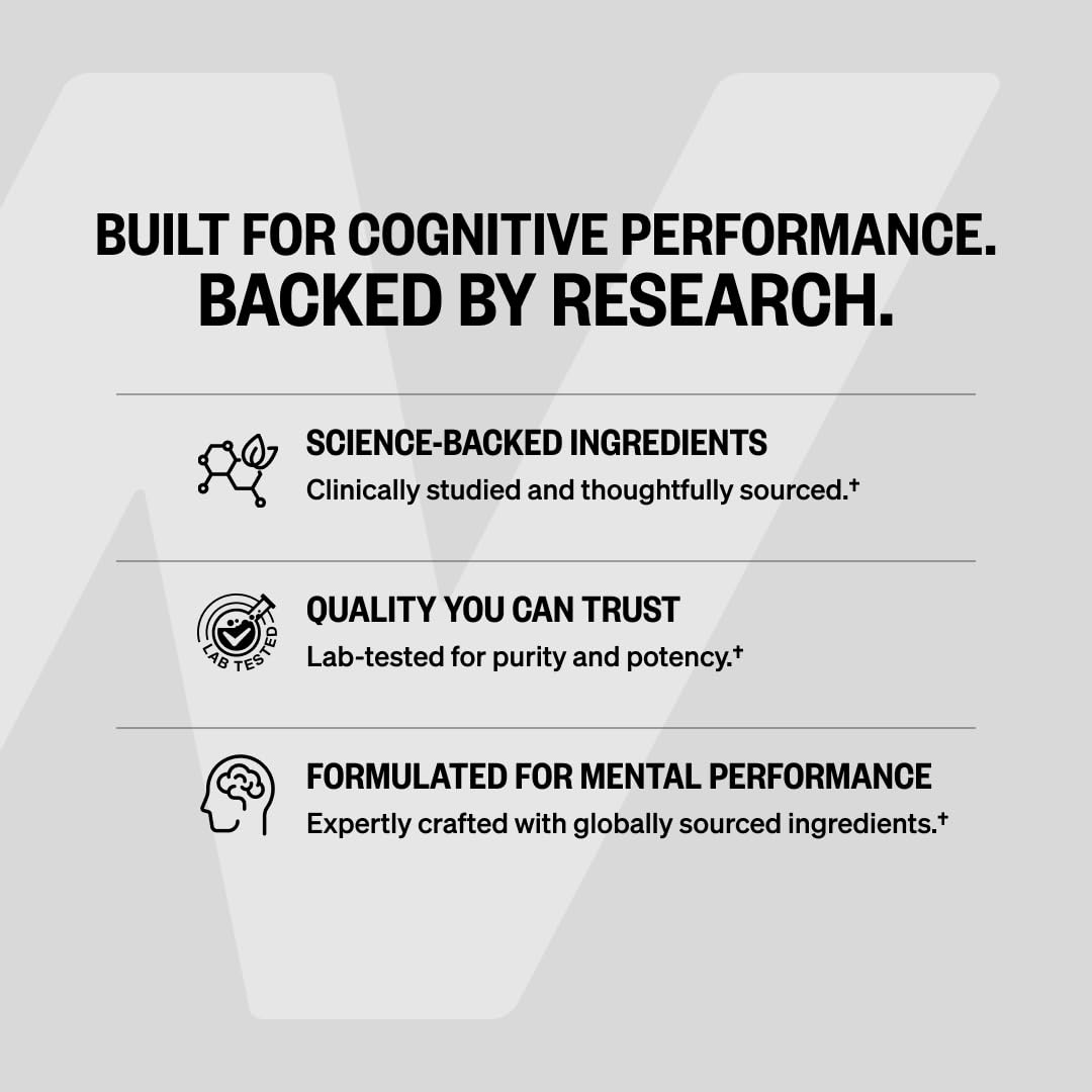 Gélules de ONNIT Alpha Brain sur une surface en bois