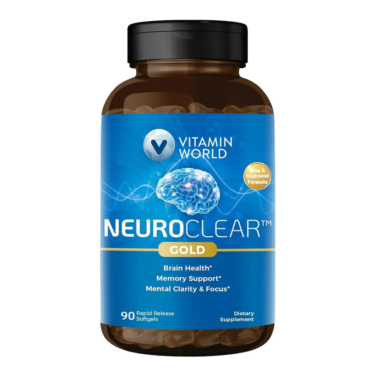 Gélules de Phosphatidylsérine 300mg de Vitamin World en vue de face