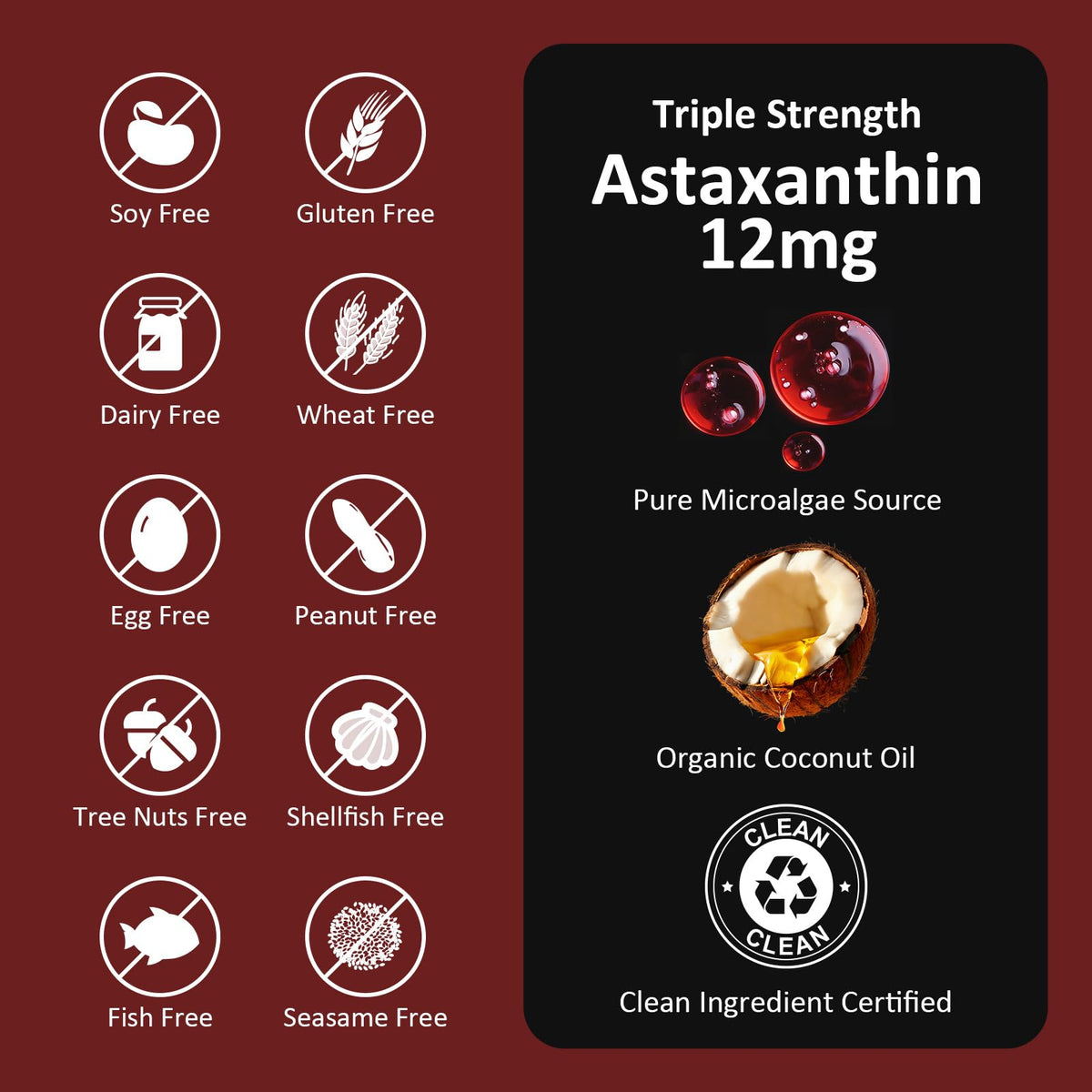 Gélules de PhytoVital Astaxanthin sur une table en bois