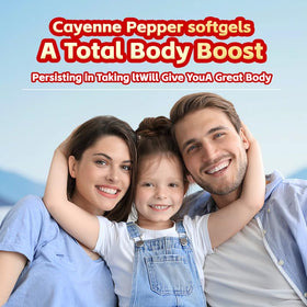 Gélules de piment de cayenne EILTEAU sur fond blanc