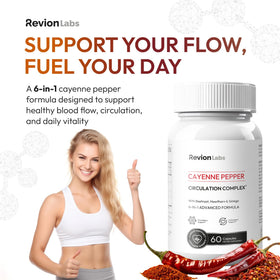 Gélules de Poivre de Cayenne Revion LABS, format vegan