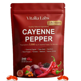Gélules de poivre de cayenne Vitalia en sachet de 240 pièces