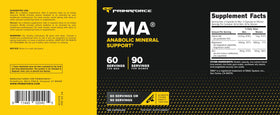 Gélules de Primaforce ZMA sur une table en bois