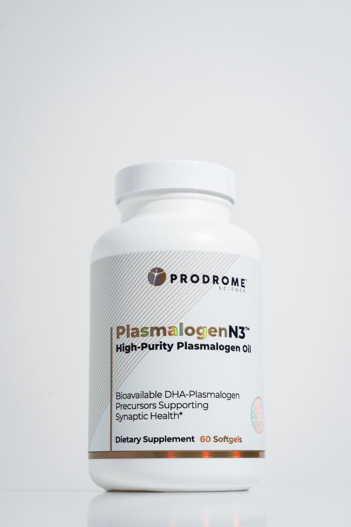 Gélules de Prodrome Plasmalogen N3 sur une table en bois