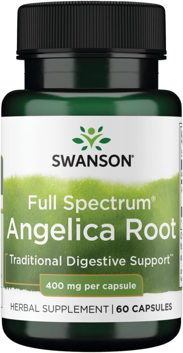 Gélules de racine d'angélique Swanson 400 mg vue avant
