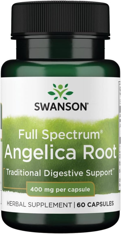 Gélules de racine d'angélique Swanson 400 mg vue avant
