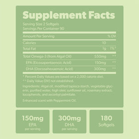 Gélules de Sapling Omega 3 sur une table en bois