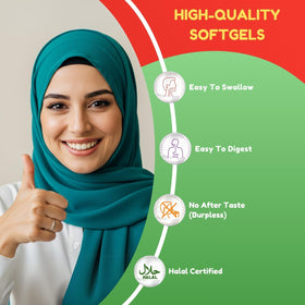 Gélules de SHIFAA NUTRITION Vitamine D3 sur un fond neutre