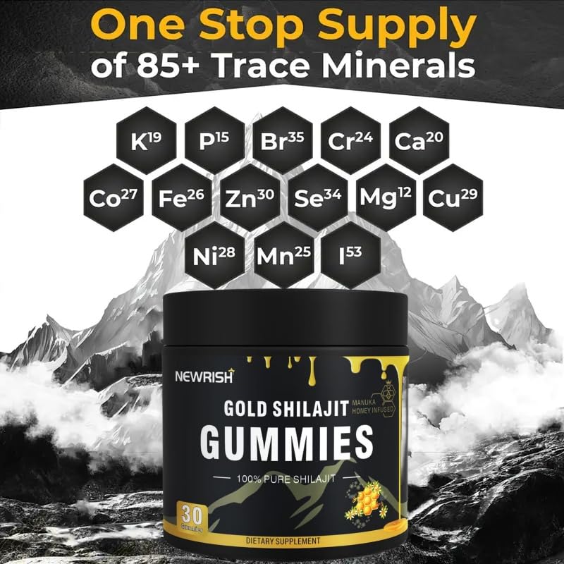 Gélules de Shilajit Newrish, enregistrement de la prise