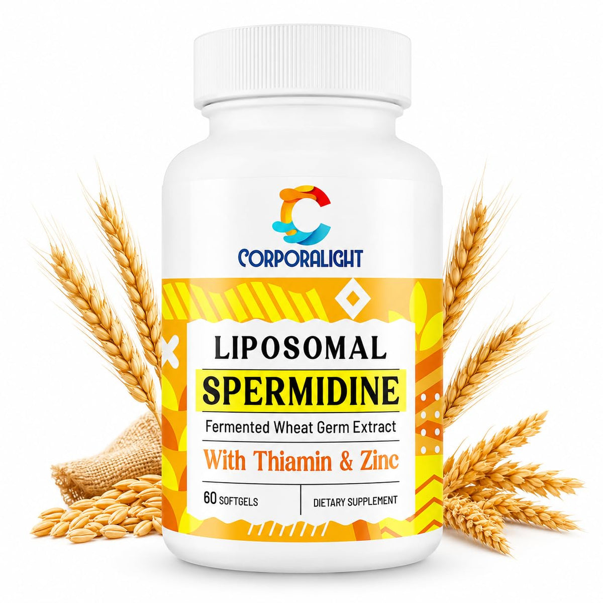 Gélules de spermidine 30mg CORPORALIGHT en flacon