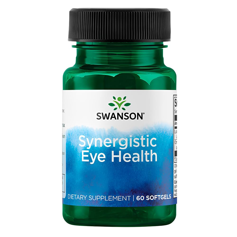 Gélules de Swanson Lutein & Zeaxanthin sur une surface en bois