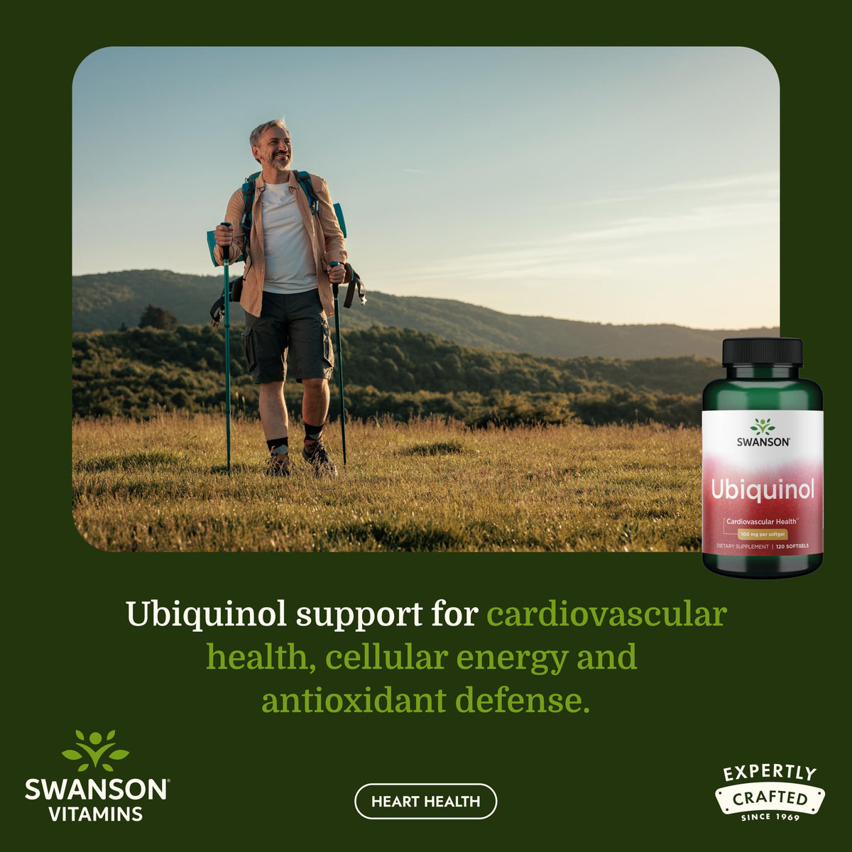 Gélules de Swanson Ubiquinol CoQ10 100 mg dans le flacon