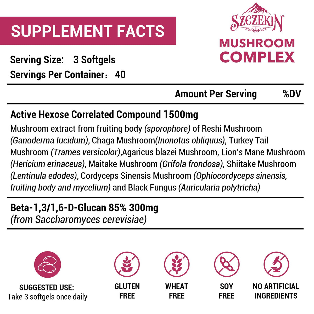 Gélules de SZCZEKIN Complément Alimentaire Liposomal 1500mg sur fond blanc