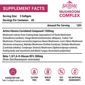 Gélules de SZCZEKIN Complément Alimentaire Liposomal 1500mg sur fond blanc