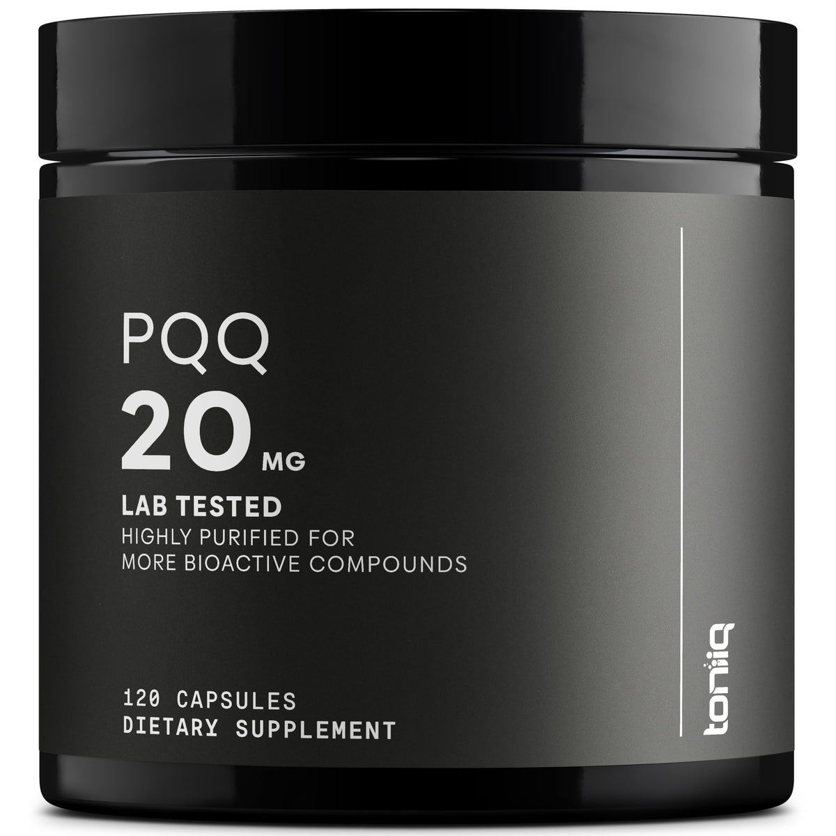 Gélules de Toniiq PQQ 20mg en vue de face