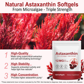 Gélules de VitaCoeur Astaxanthine dans une main