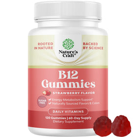 Gélules de Vitamine B12 Natures Craft 1000mcg - vue de face