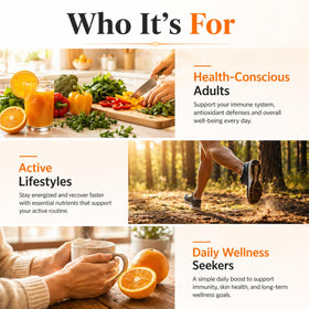 Gélules de Vitamine C Liposomale PURETREX sur une table