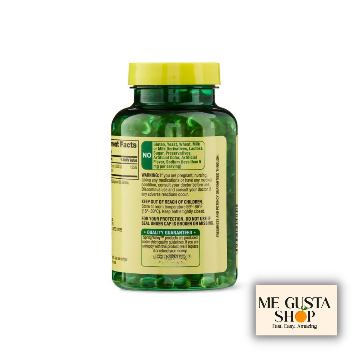 Gélules de vitamine D 25mcg prêtes à être prises