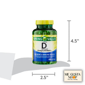 Gélules de vitamine D 25mcg sur une table