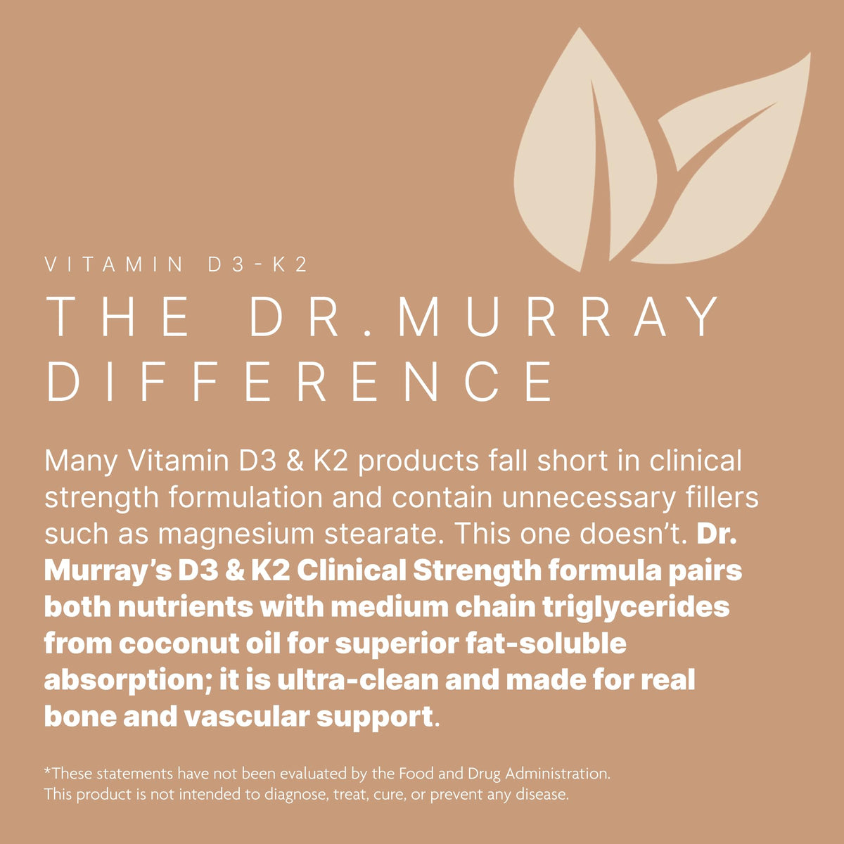 Gélules de Vitamine D3-K2 Dr. Murray sur une cuillère en bois