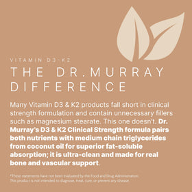 Gélules de Vitamine D3-K2 Dr. Murray sur une cuillère en bois
